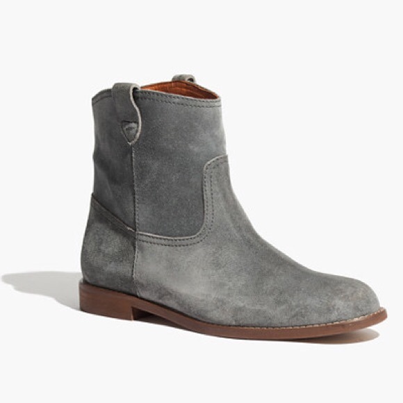 Madewell Shoes - Madewell Otis Bootie - Grey Suede